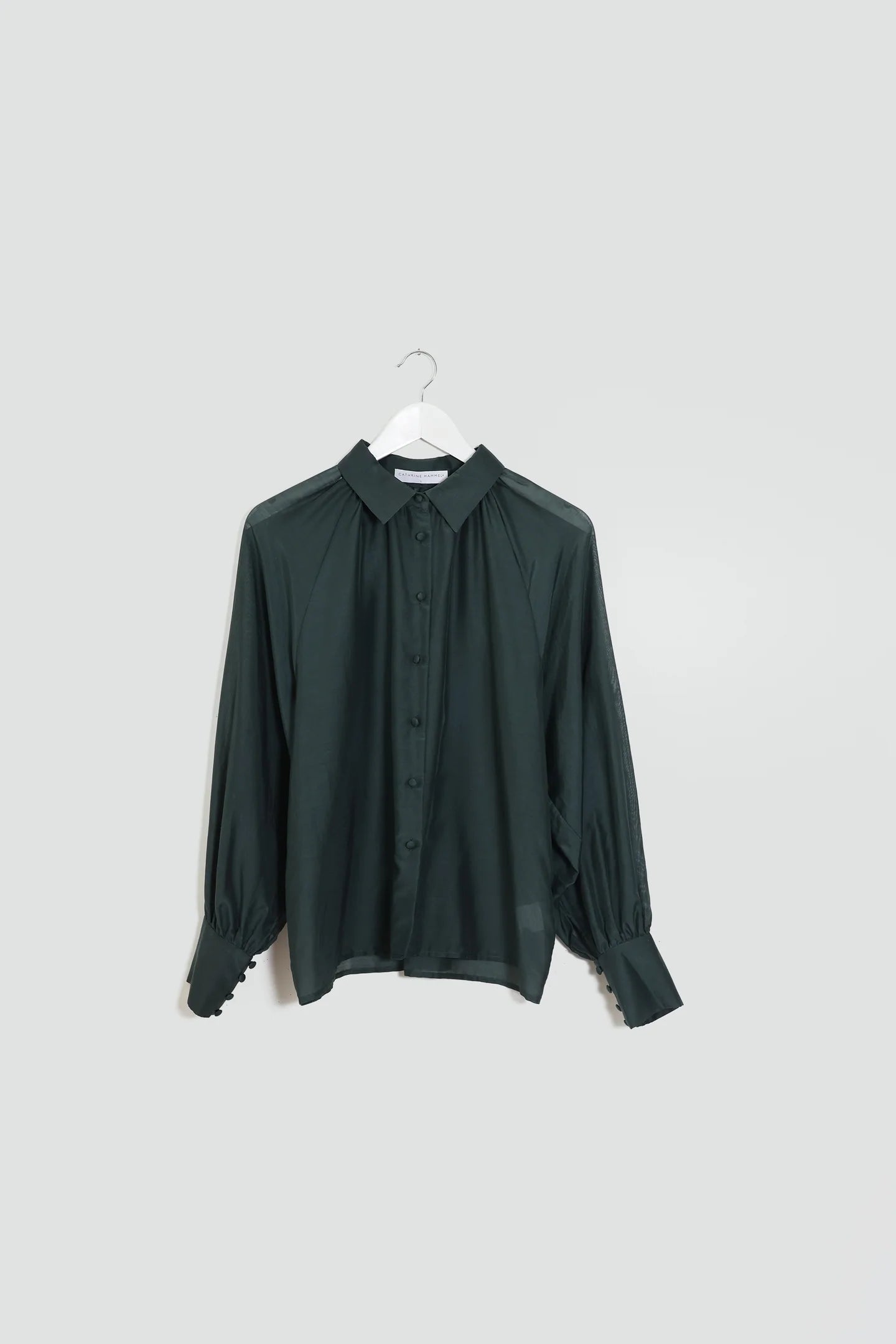 Silk cotton blouse with collar, Cathrine Hammel