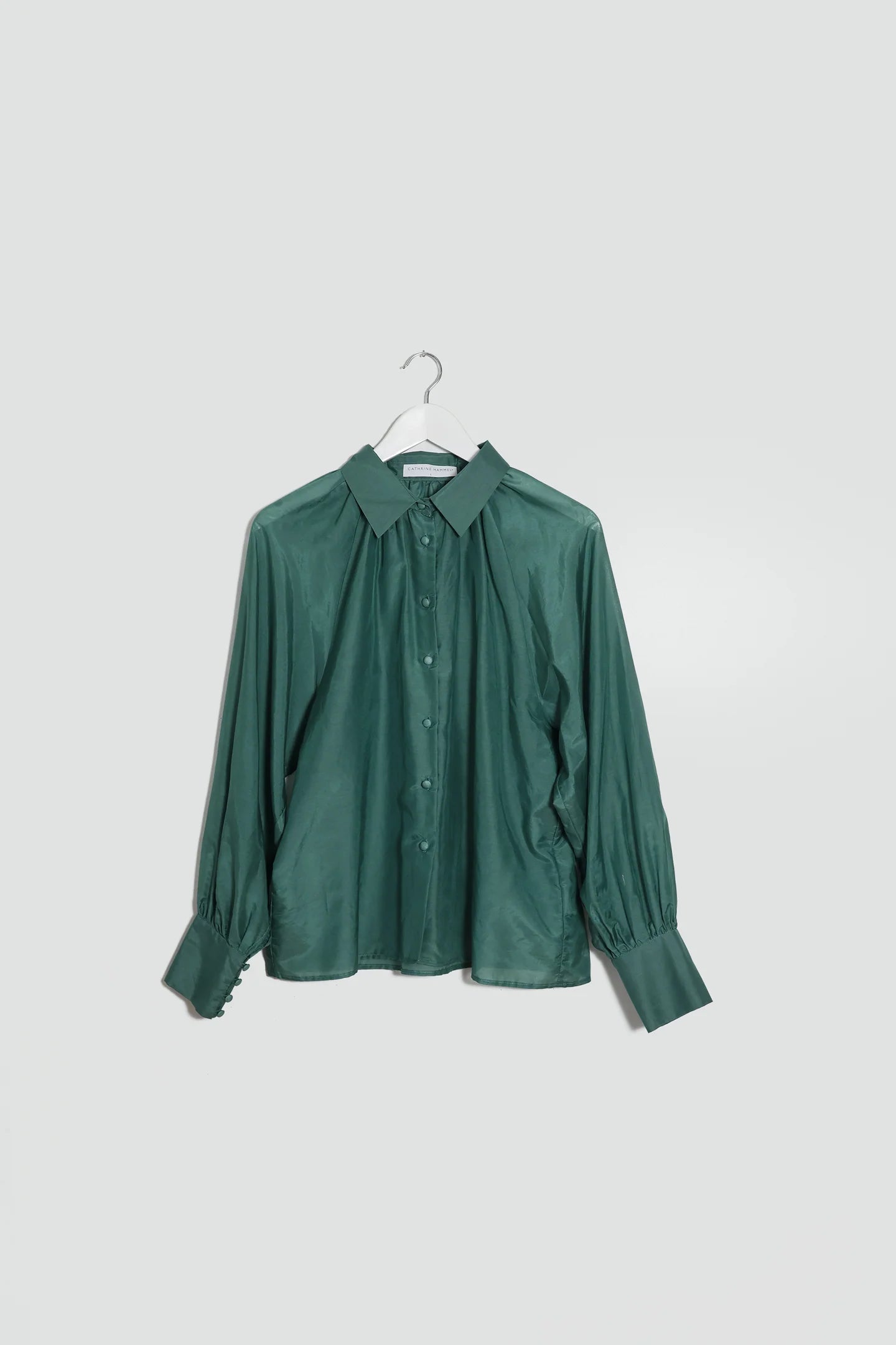 Silk cotton blouse with collar, Cathrine Hammel