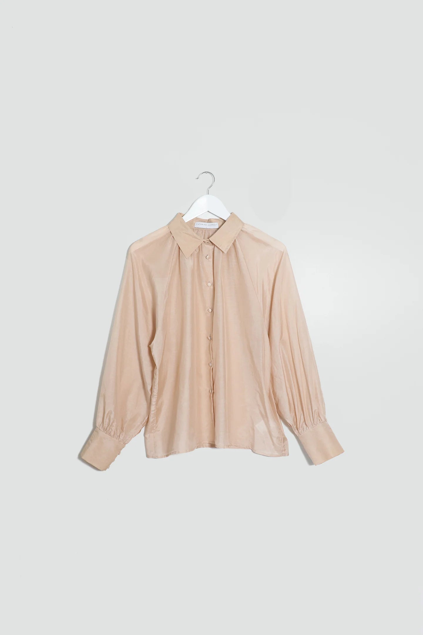 Silk cotton blouse with collar, Cathrine Hammel