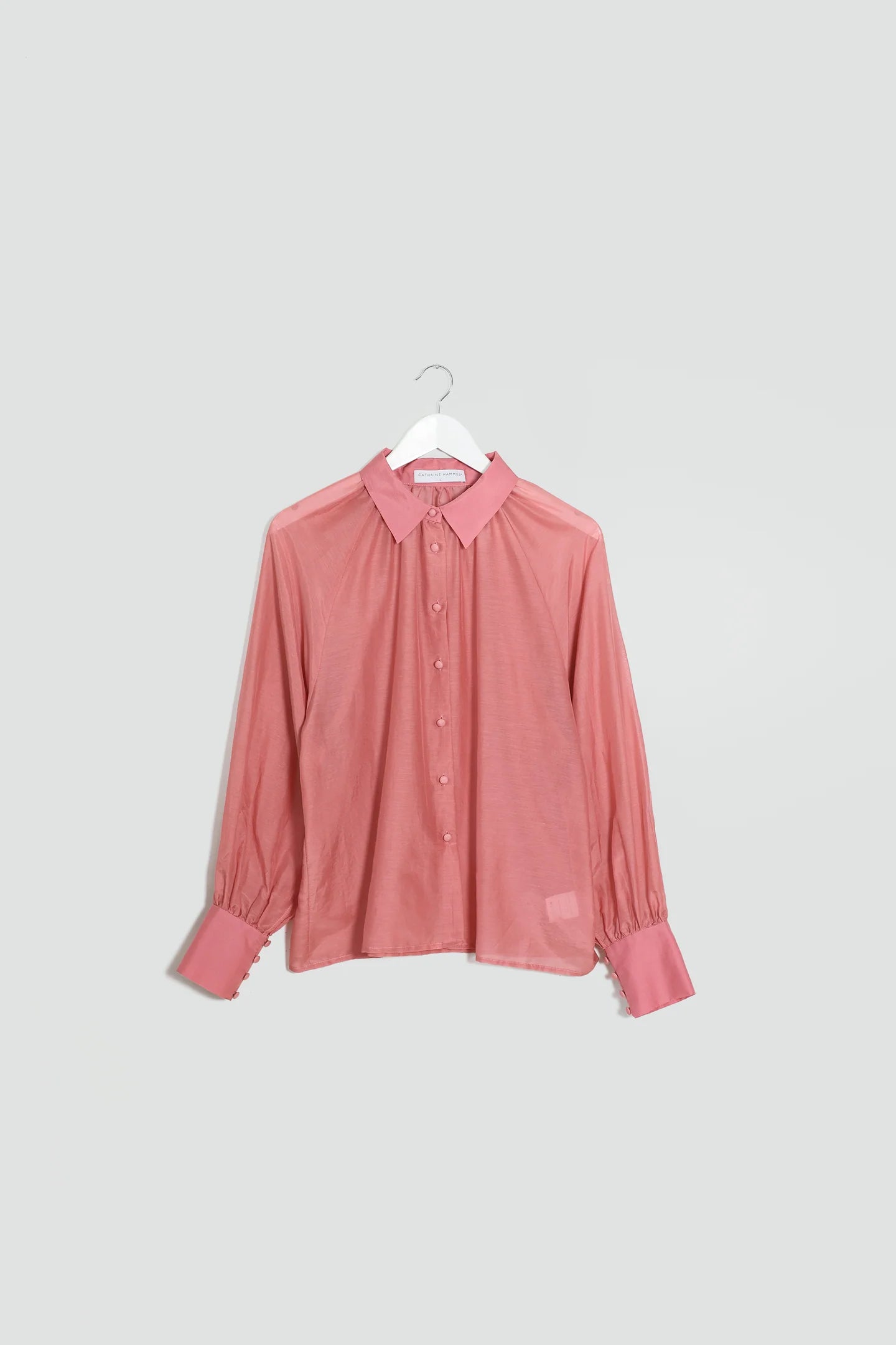 Silk cotton blouse with collar, Cathrine Hammel