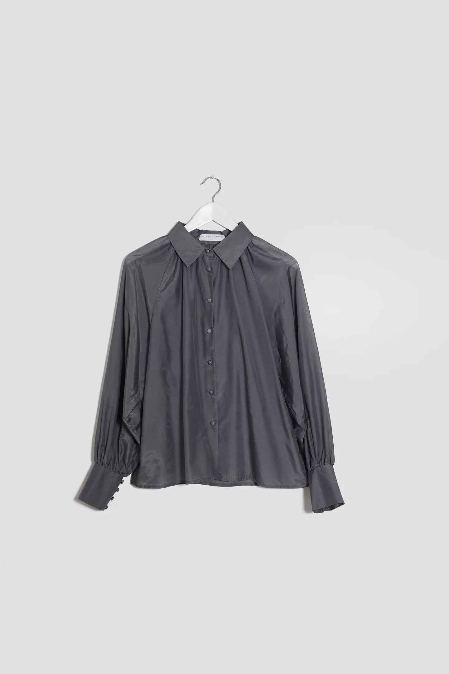 Silk cotton blouse with collar, Cathrine Hammel