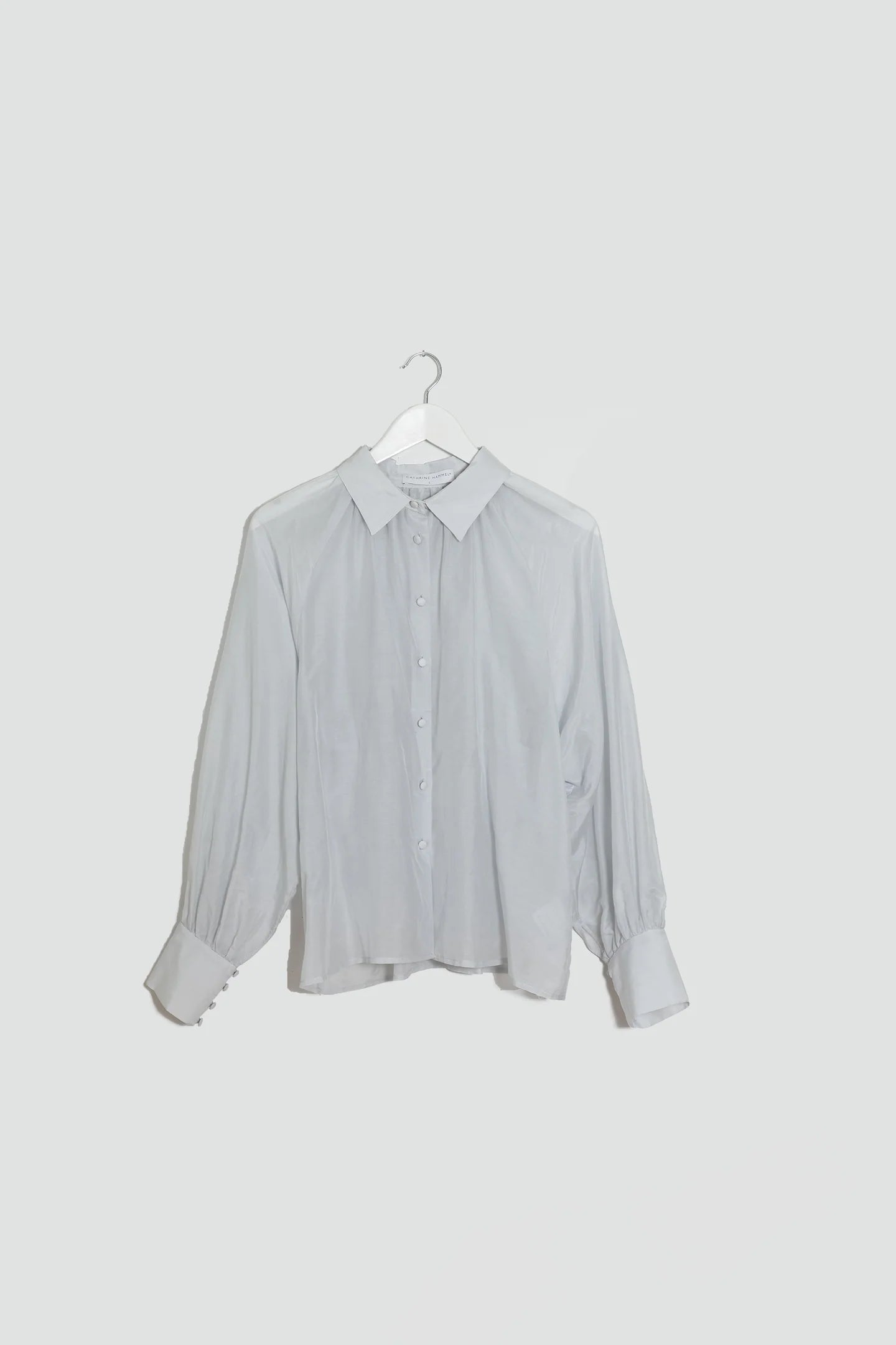 Silk cotton blouse with collar, Cathrine Hammel