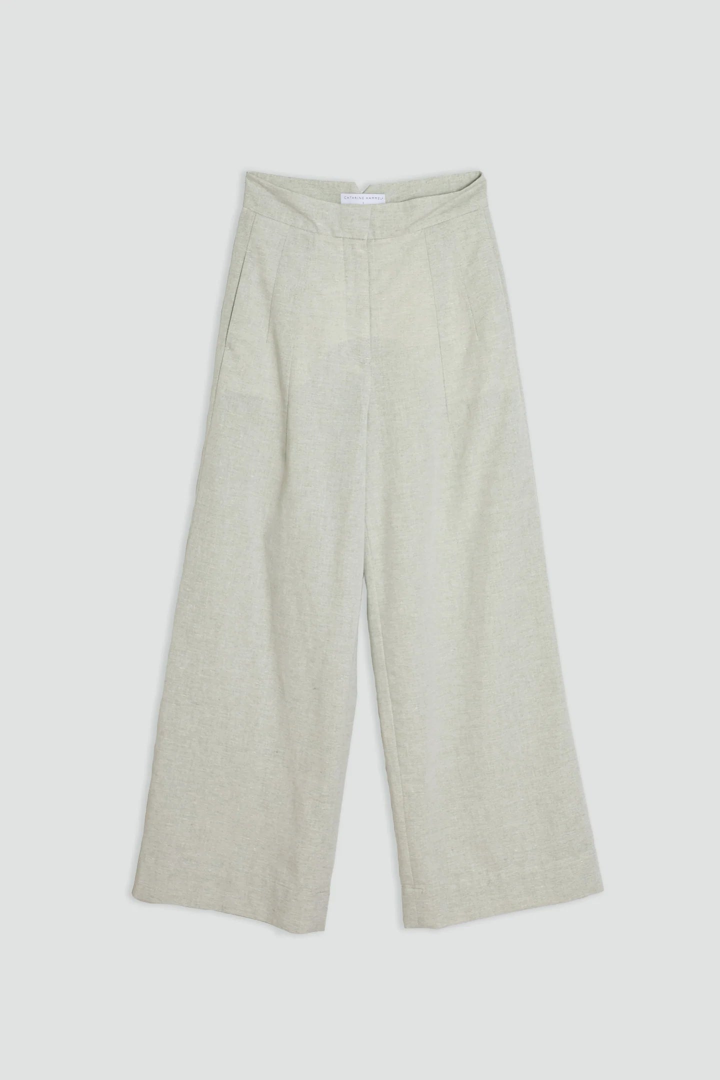 Linen cotton high waist pants - Cathrine Hammel